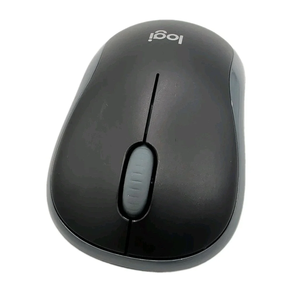 Logitech M185 Wireless Mouse Black & Gray - No Dongle / Receiver - Untested